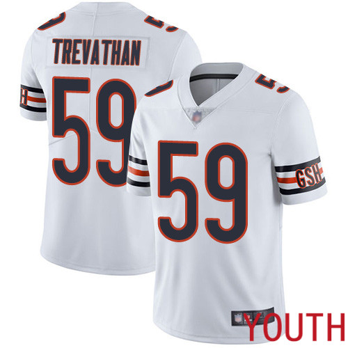 Chicago Bears Limited White Youth Danny Trevathan Road Jersey NFL Football #59 Vapor Untouchable->chicago bears->NFL Jersey